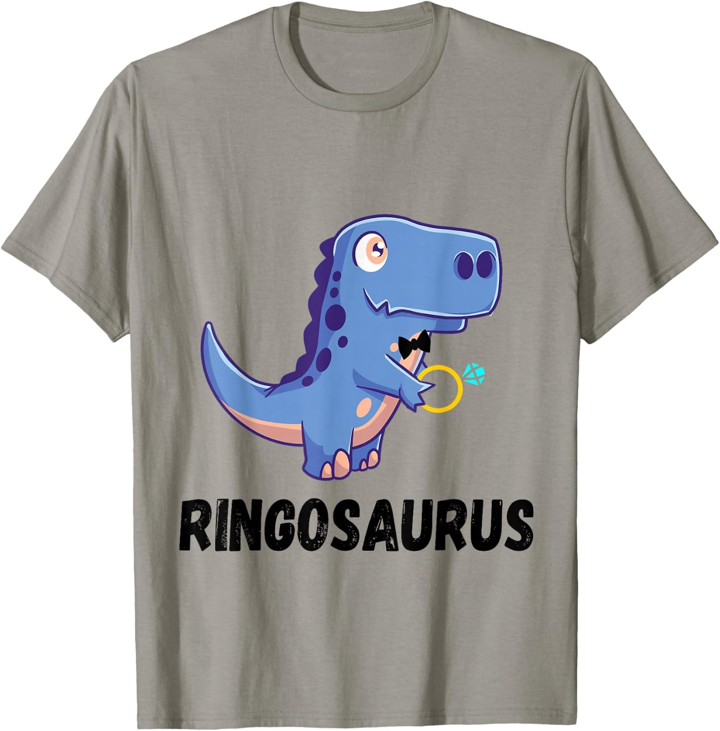 Cute Dinosaur Ring Bearer Ring Dino Wedding Party Security T-Shirt - T-Shirt | Sand