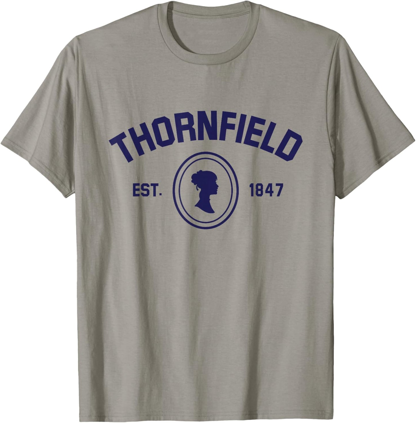 Jane Eyre Charlotte Bronte Thornfield 1847 T-Shirt - T-Shirt | Sand