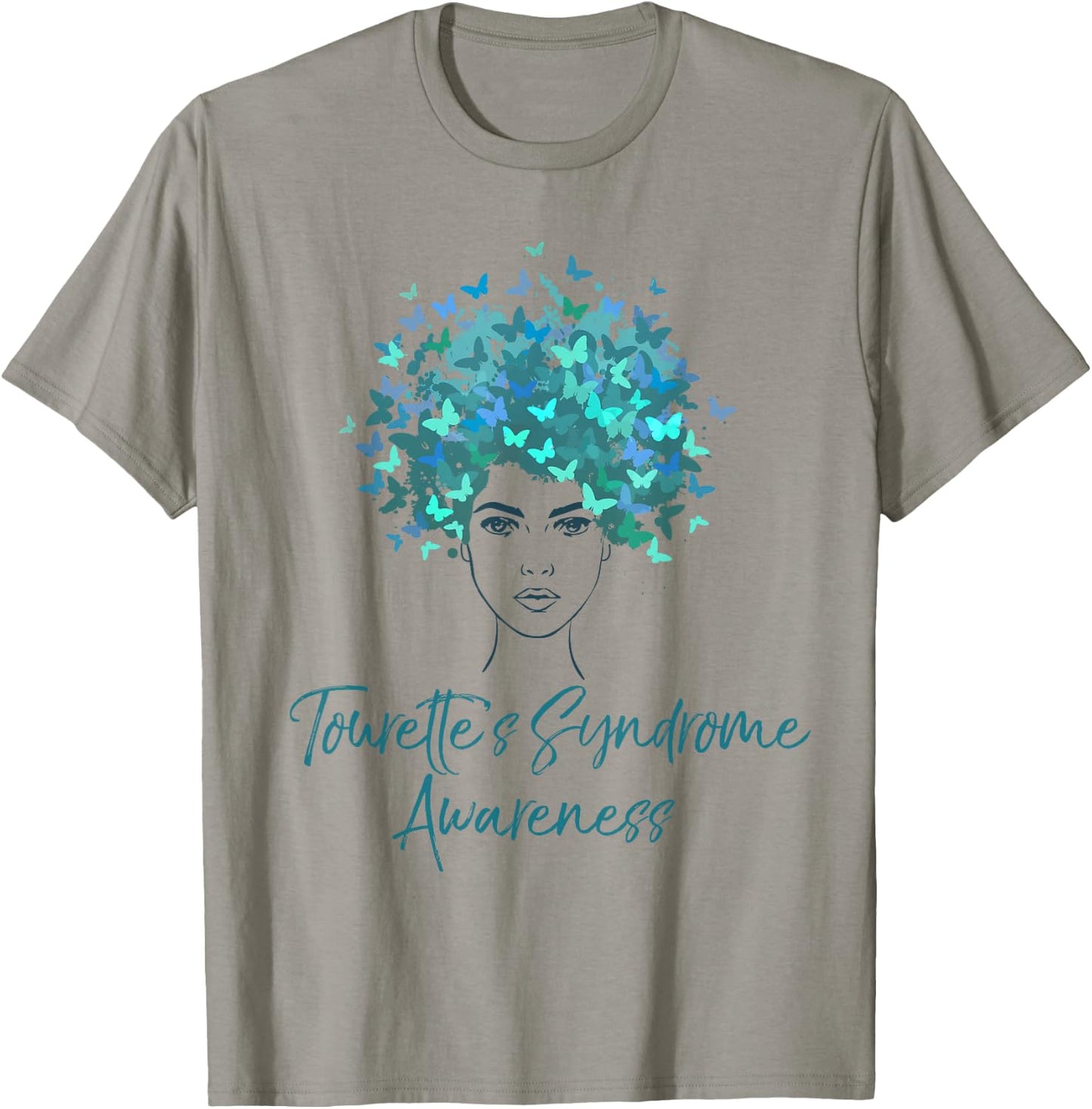 Tourette Syndrome Awareness Butterflies Gift Shirt T-Shirt - T-Shirt | Sand