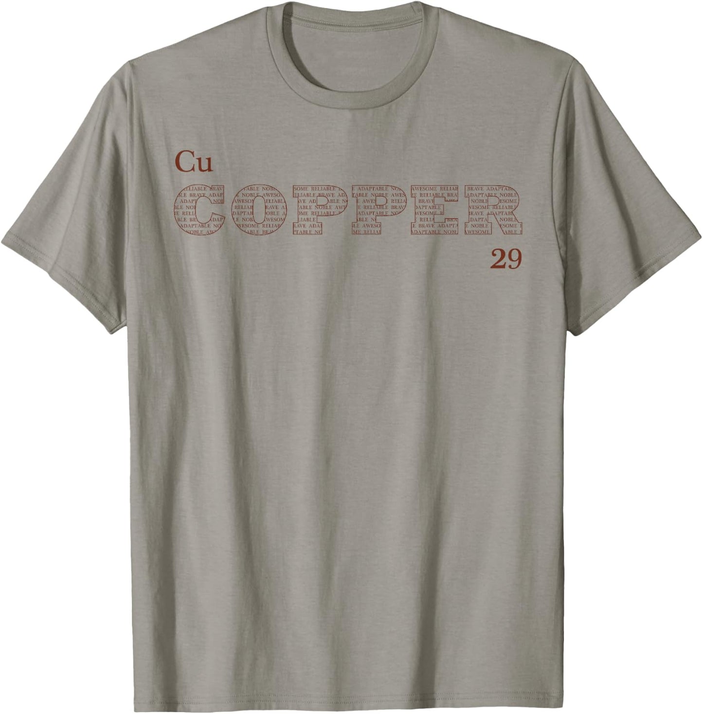 Element Periodic Table of the Elements "Copper" T-Shirt - T-Shirt | Sand