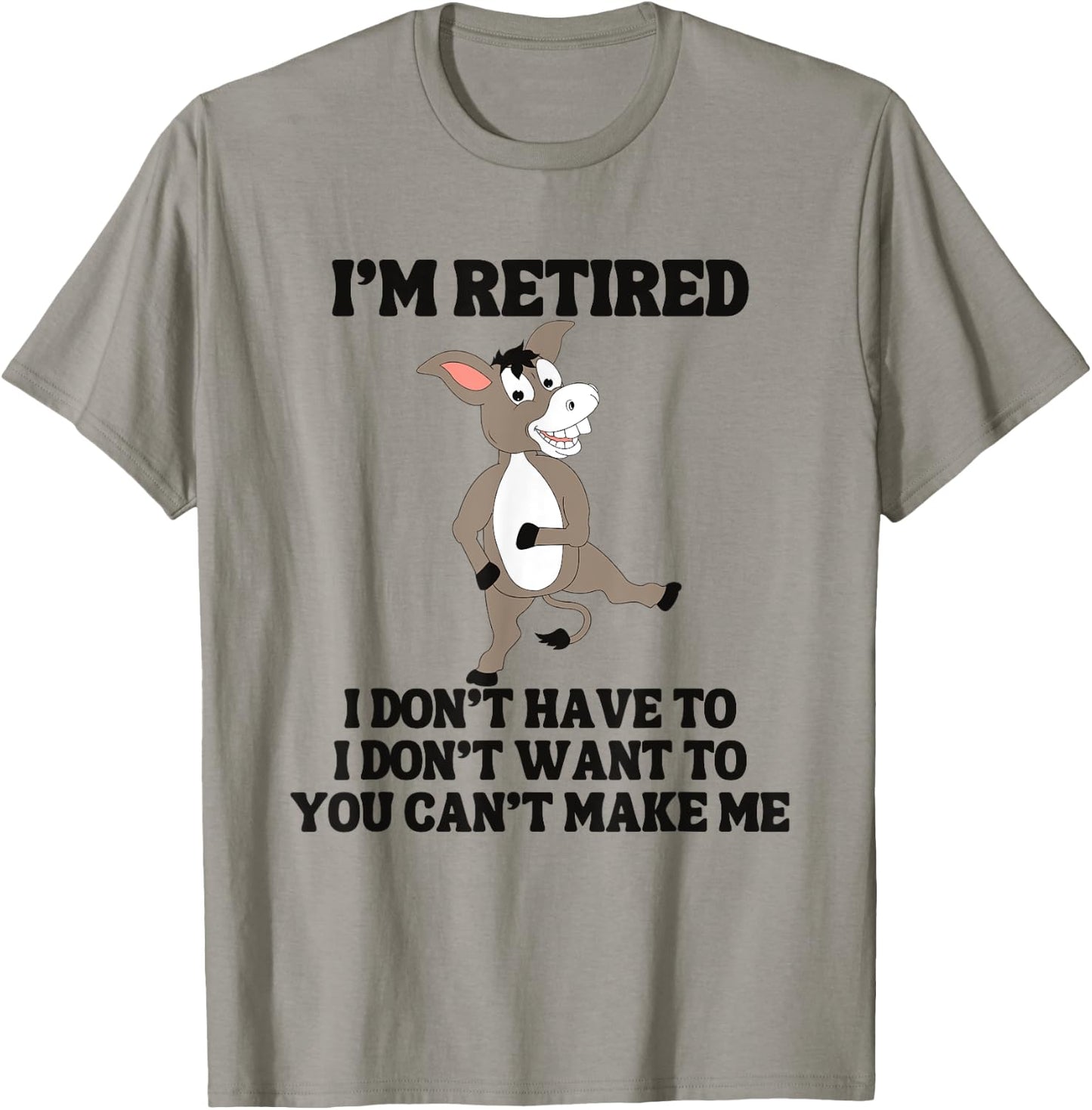 Funny Retired Dancing Donkey Retiring T-Shirt - T-Shirt | Sand