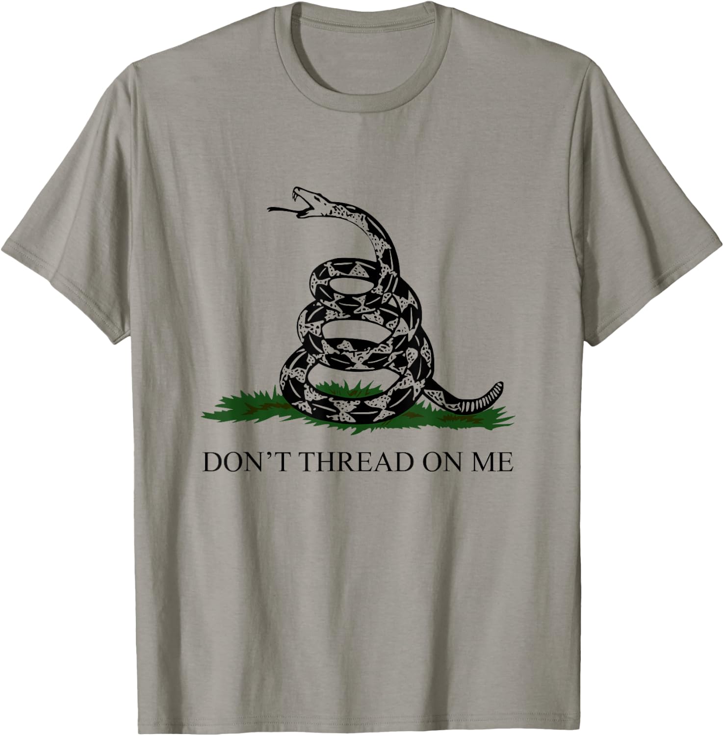 American Patriot's Timber Rattlesnake Gadsden Flag T-Shirt - T-Shirt | Sand