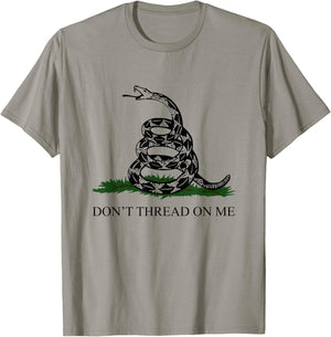 American Patriot's Timber Rattlesnake Gadsden Flag T-Shirt - T-Shirt | Sand