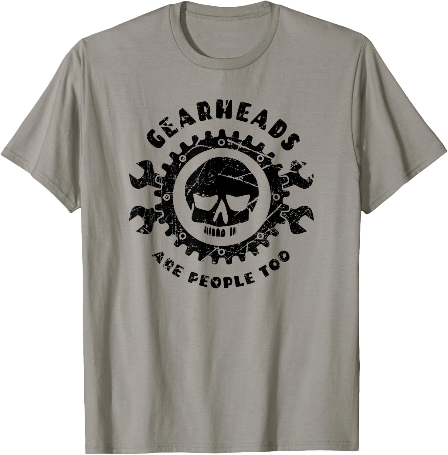 Gearheads Are People Too Classic T-Shirt - T-Shirt | Sand