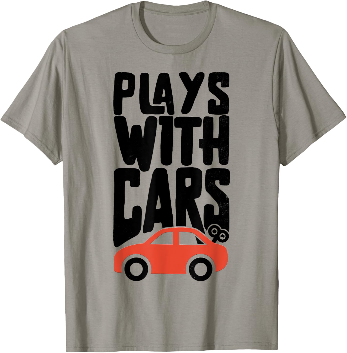 Plays With Cars Father And Son Matching T-Shirt - T-Shirt | Sand