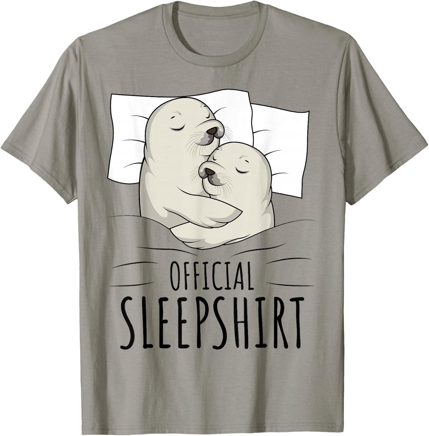 Sleeping Seal Sea Lion Official Sleepshirt T-Shirt - T-Shirt | Sand