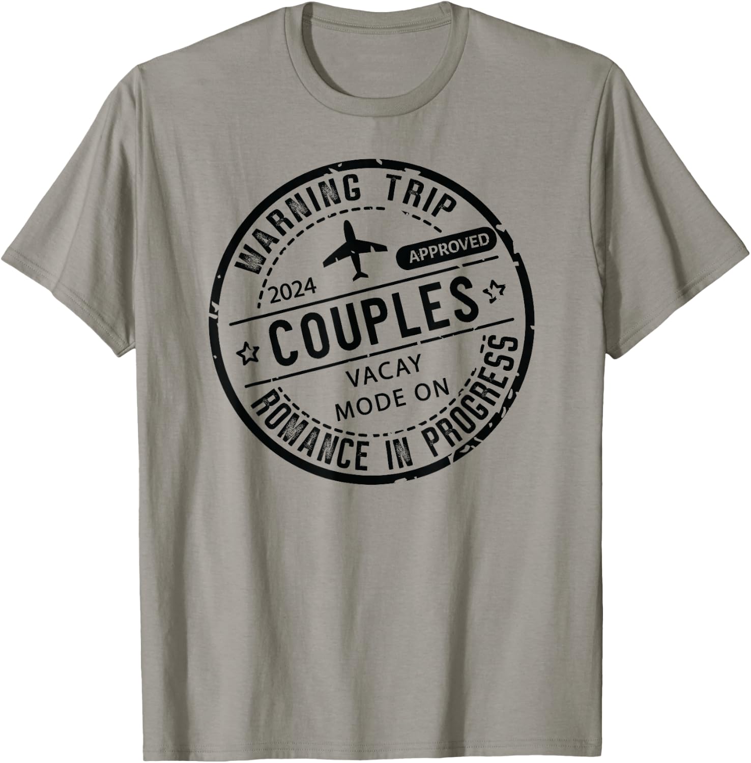 2024 couples Trip in Progress of Romantic Baecation Matching T-Shirt - T-Shirt | Sand