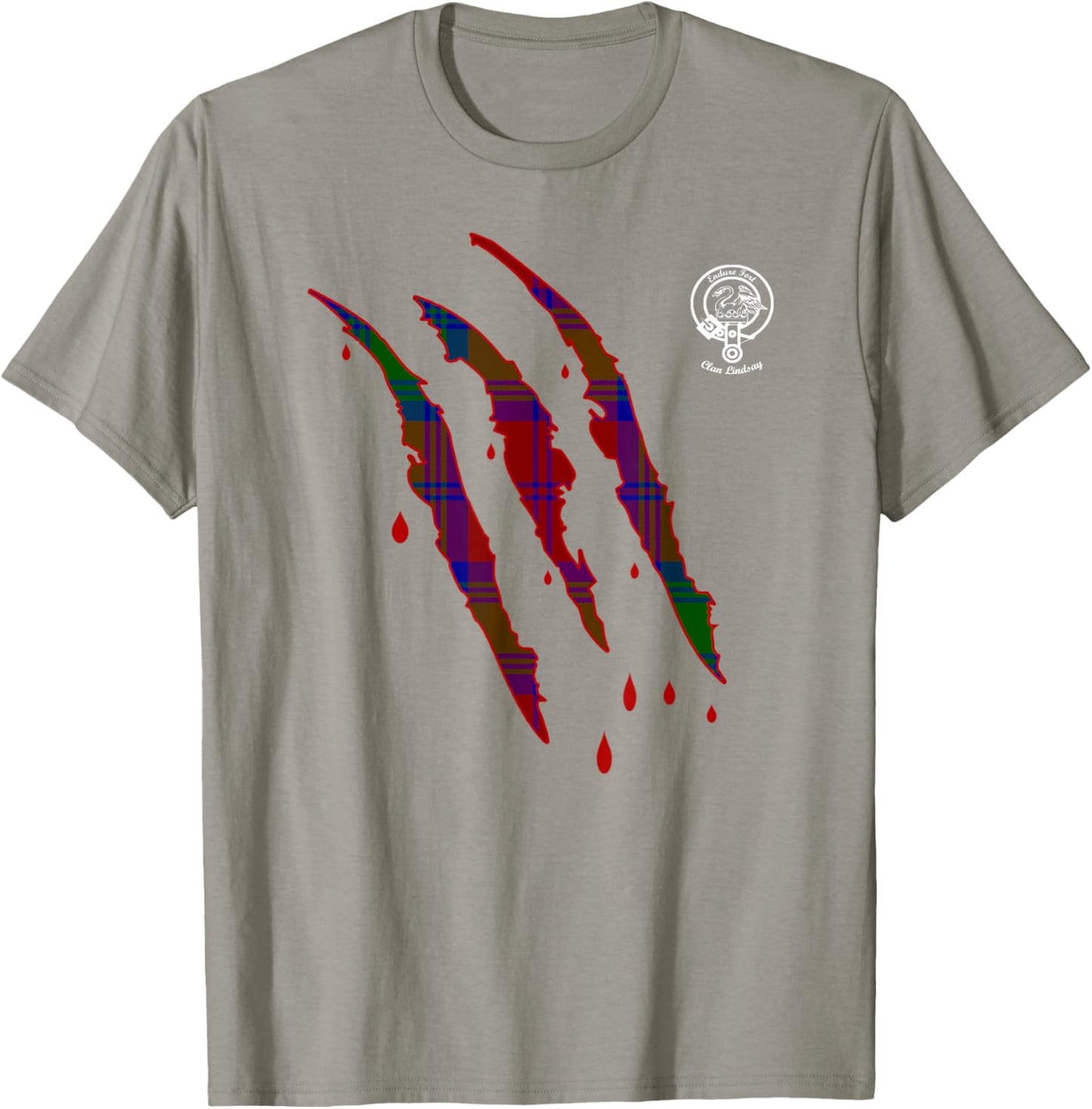 Clan Lindsay surname last name Scottish Tartan T-Shirt - T-Shirt | Sand