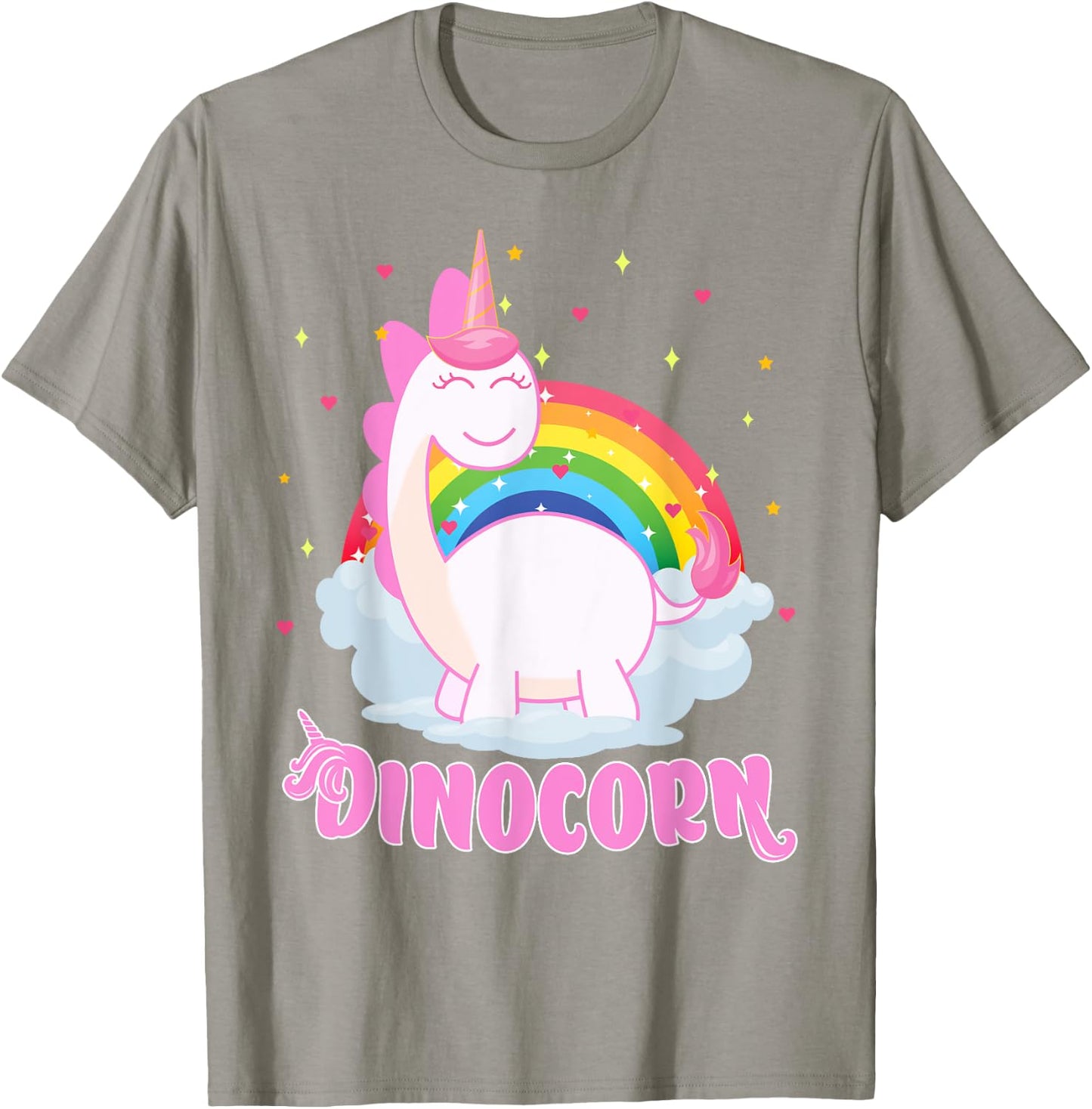 Cool Dinocorn Gift Unicorn and Dinosaur Lover Boys Girls T-Shirt - T-Shirt | Sand