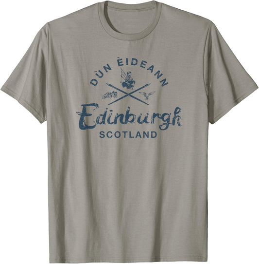 Scotland Edinburgh Scottish Vintage T-Shirt - T-Shirt | Sand