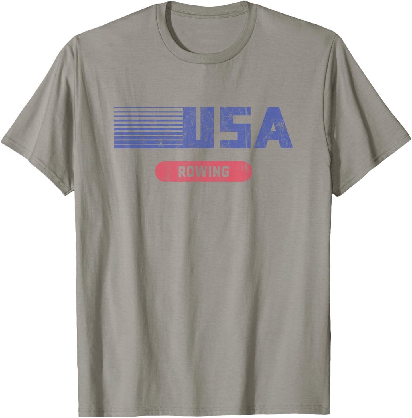 Retro USA 2020 Team American Rowing Vintage T-Shirt - T-Shirt | Sand