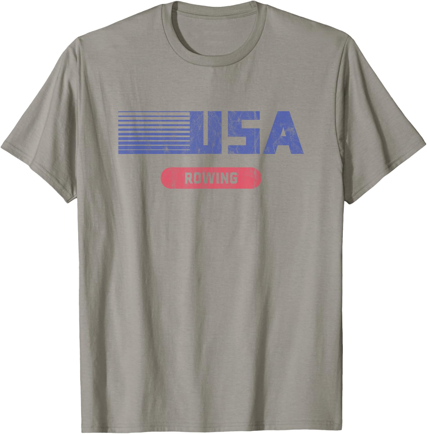 Retro USA 2020 Team American Rowing Vintage T-Shirt - T-Shirt | Sand