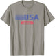 Retro USA 2020 Team American Rowing Vintage T-Shirt - T-Shirt | Sand
