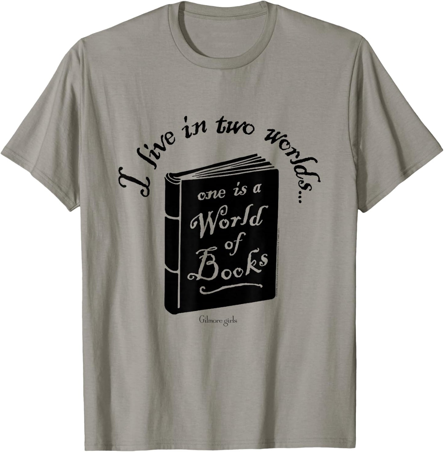 Gilmore Girls A World of Books Illustration TV Show T-Shirt - T-Shirt | Sand
