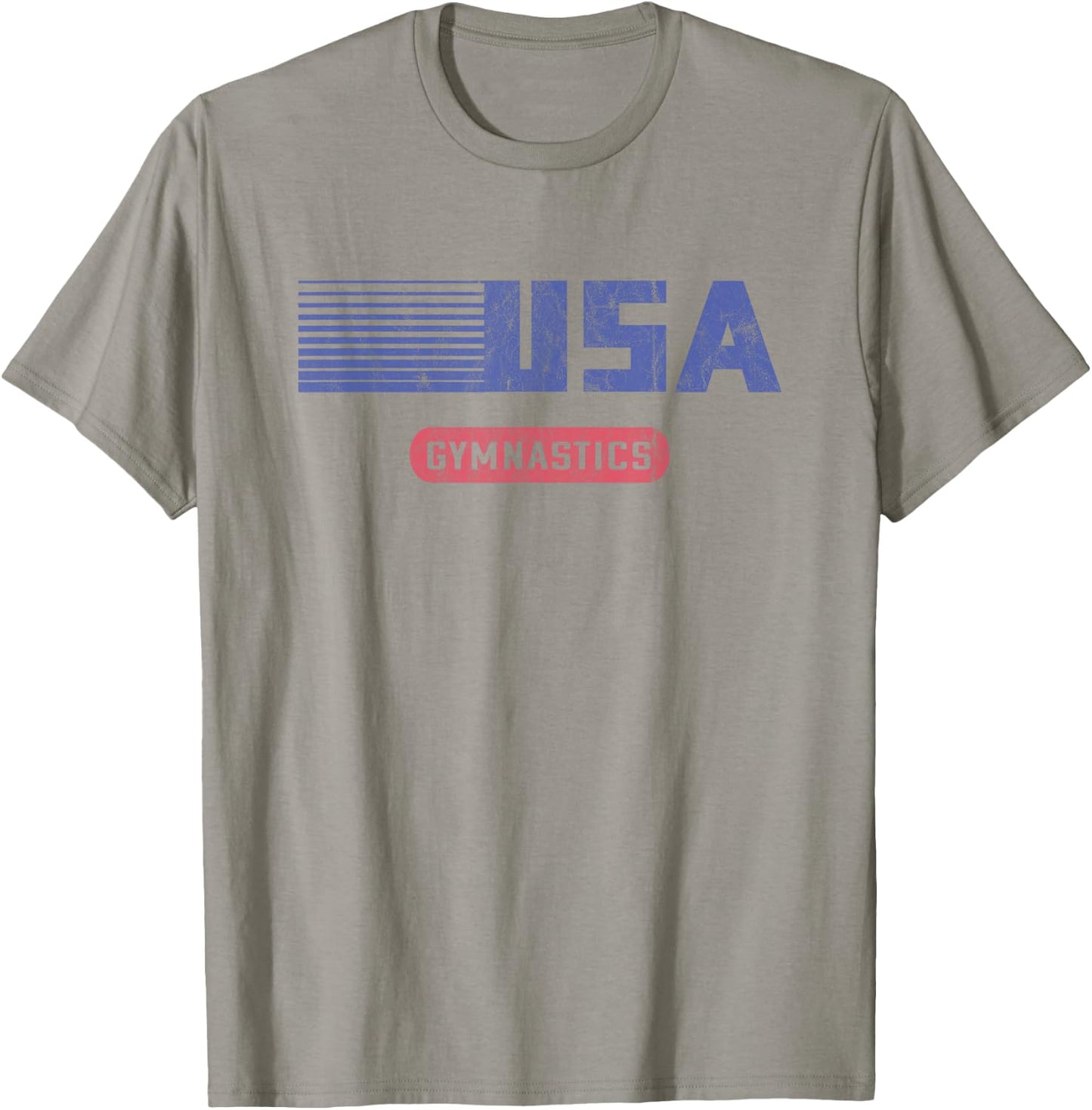 Retro USA 2020 Team American Gymnastics Vintage T-Shirt - T-Shirt | Sand