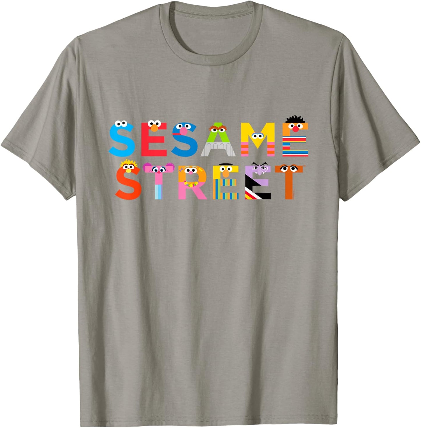 Sesame Street with Monster Letters T-Shirt - T-Shirt | Sand