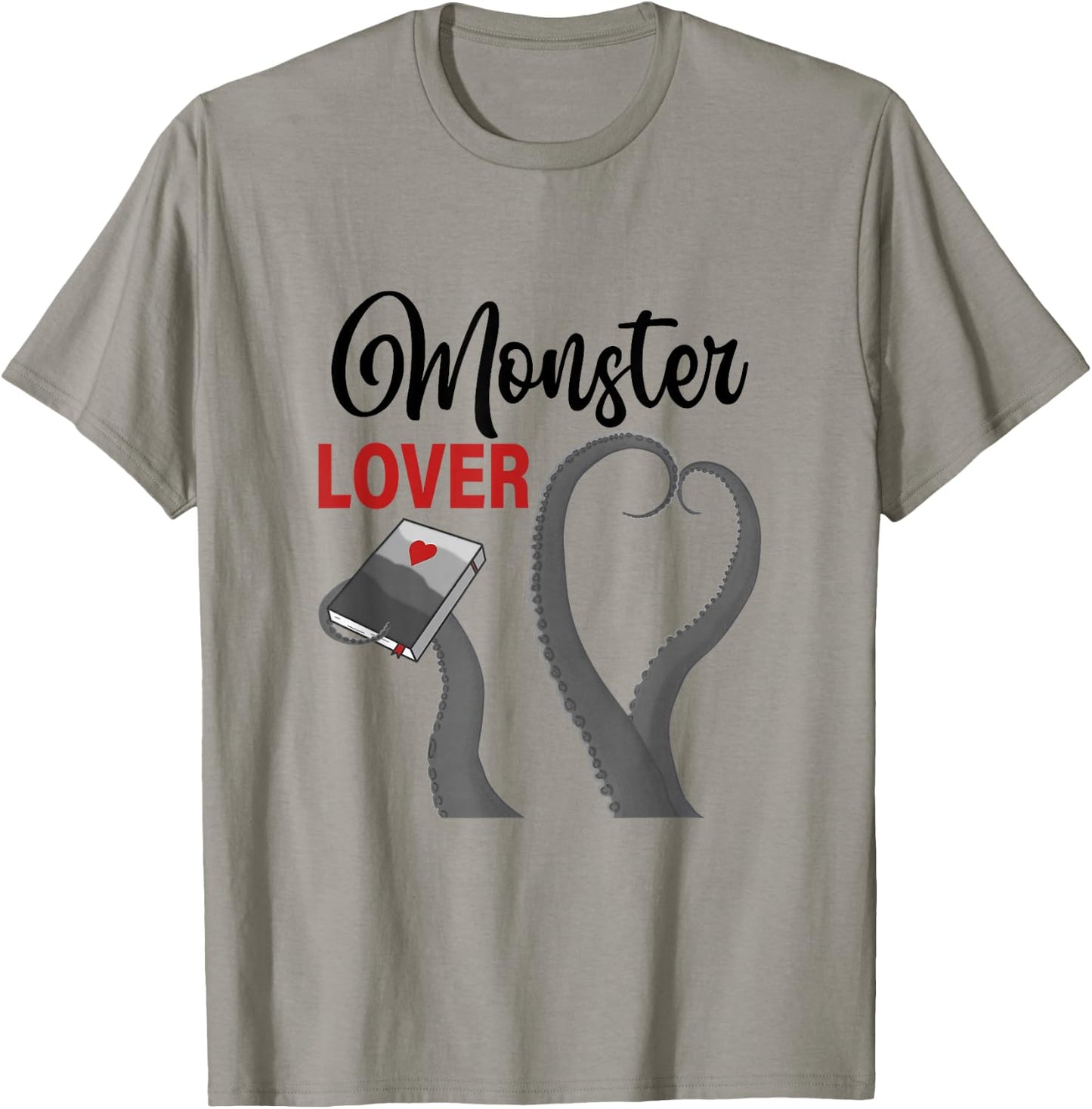 Monster Lover Tentacle Romance Reader Reading Bookish T-Shirt - T-Shirt | Sand