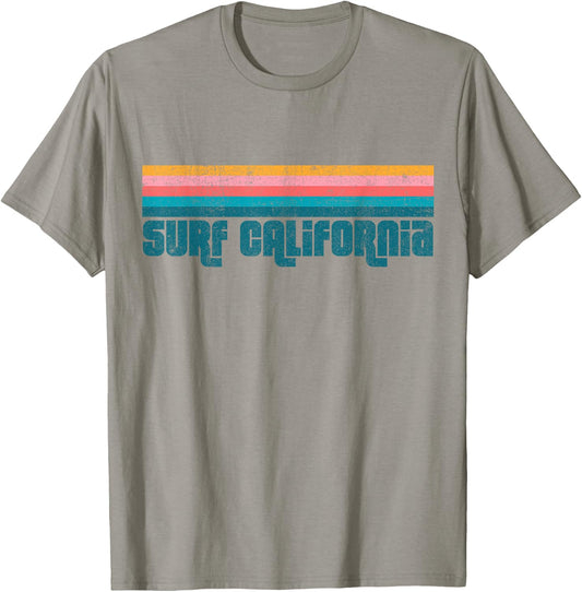 Vintage Surf California Beach Summer Retro Cute Women's Gift T-Shirt - T-Shirt | Sand