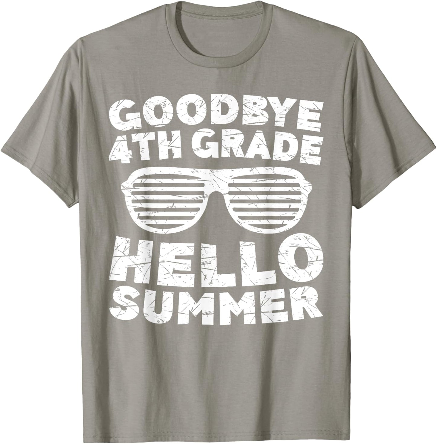 Goodbye 4th Grade Hello Summer Shirt Fourth Grade Graduate T-Shirt - T-Shirt | Sand