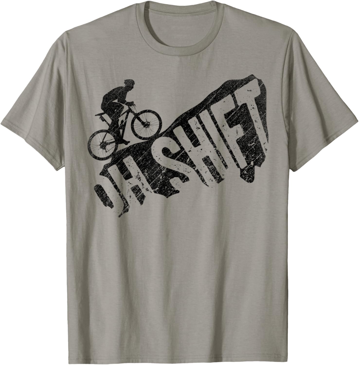 Oh Shift Mountain Biking Bicycle Bike Rider Cyclist Funny T-Shirt - T-Shirt | Sand