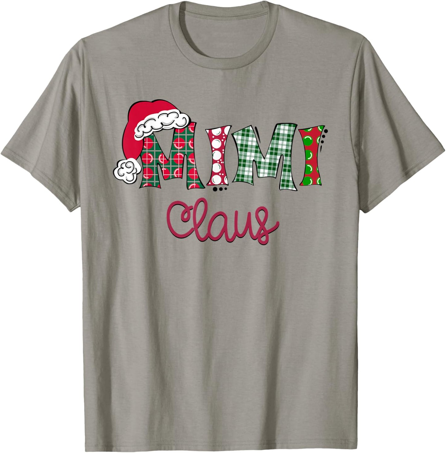 Santa Mimi Clause Christmas Family Matching Xmas Pajamas T-Shirt - T-Shirt | Sand