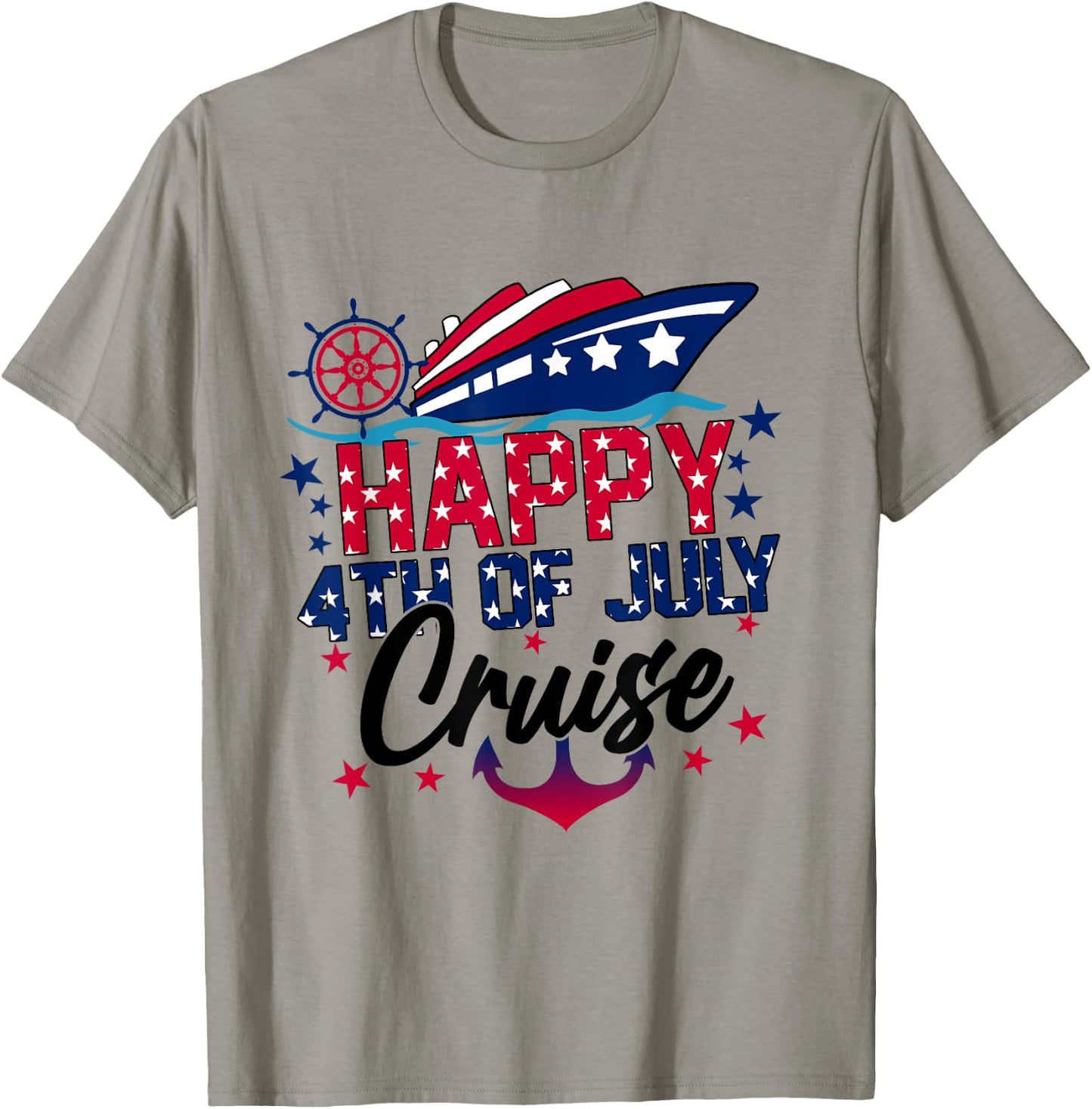 Happy 4th Of July Cruise Patriotic American Cruising Men T-Shirt - T-Shirt | Sand