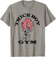 Thick Boy Gym Club Distressed Retro Old School Bodybuilding T-Shirt - T-Shirt | Sand