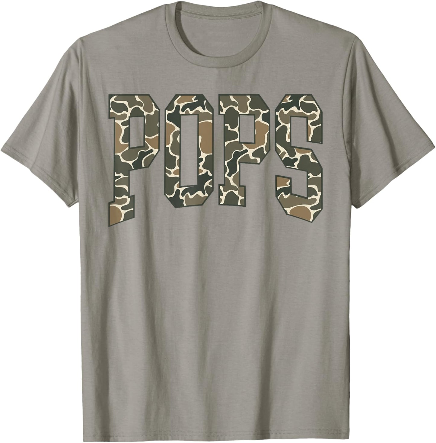 Pops Camo Camouflage Father's Day Grandfather T-Shirt - T-Shirt | Sand