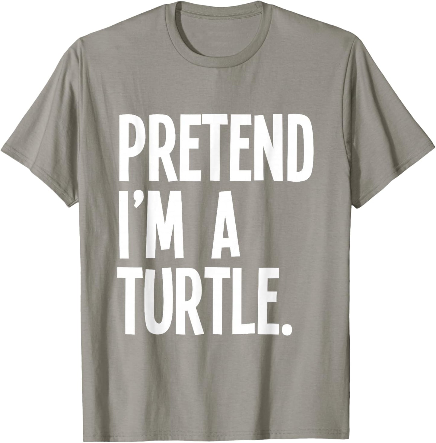 Pretend I'm A Turtle Funny Halloween Party Costume T-Shirt - T-Shirt | Sand
