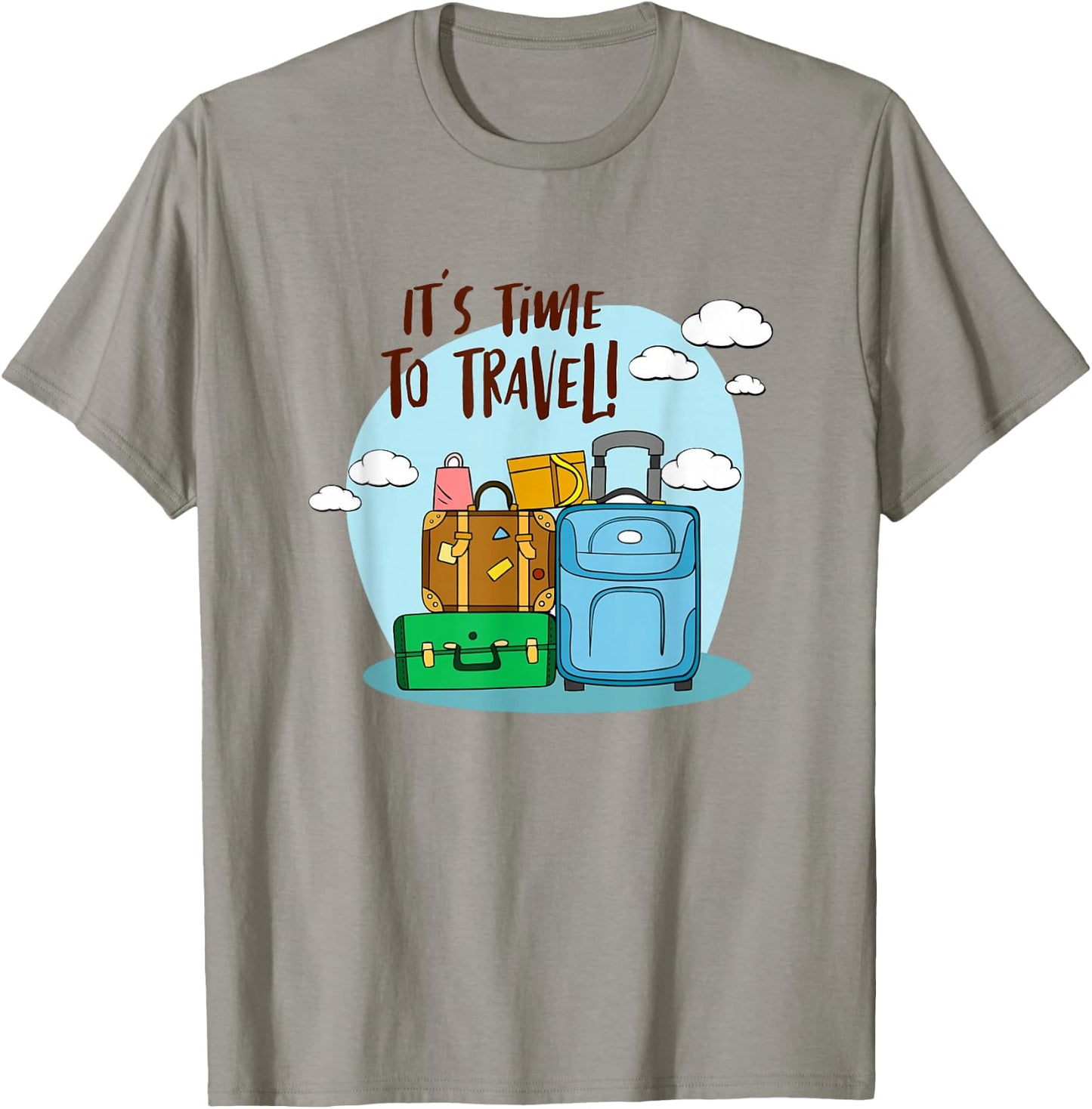 It's Time To Travel Girls Trip Traveler Traveling Adventure T-Shirt - T-Shirt | Sand