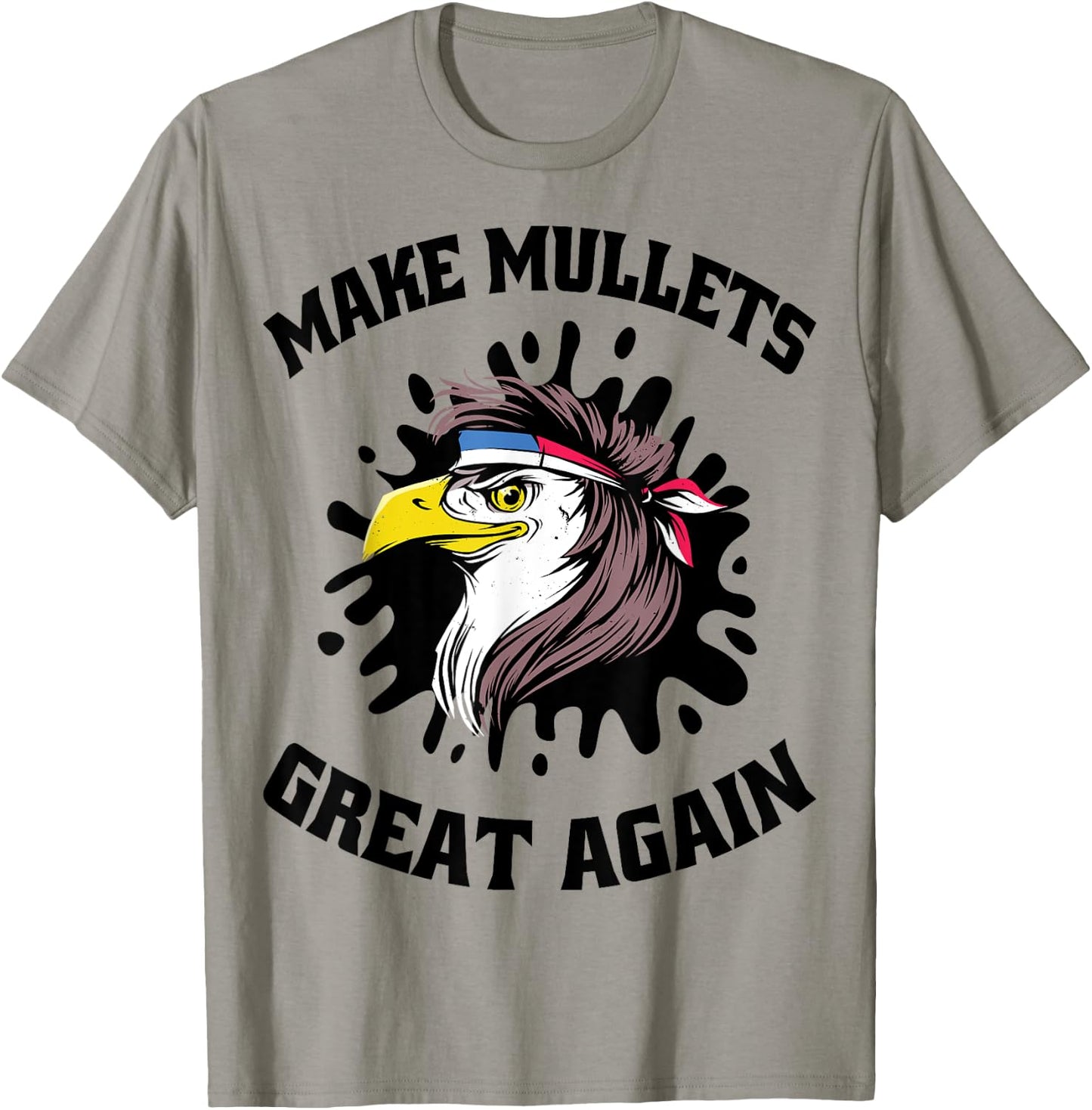 Make Mullets Great Again American Eagle T-Shirt - T-Shirt | Sand