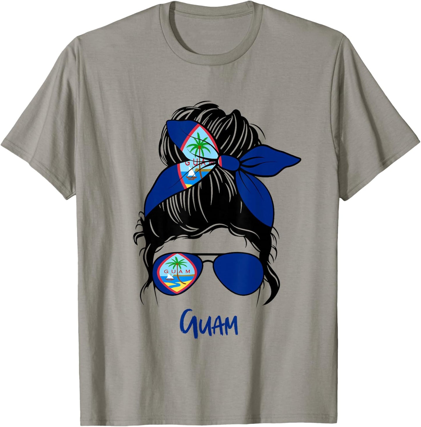 Guamanian Girl Guam girl Guaman woman flag T-Shirt - T-Shirt | Sand
