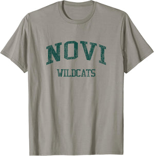 Novi High School HS Novi MI Vintage Sports T-Shirt - T-Shirt | Sand