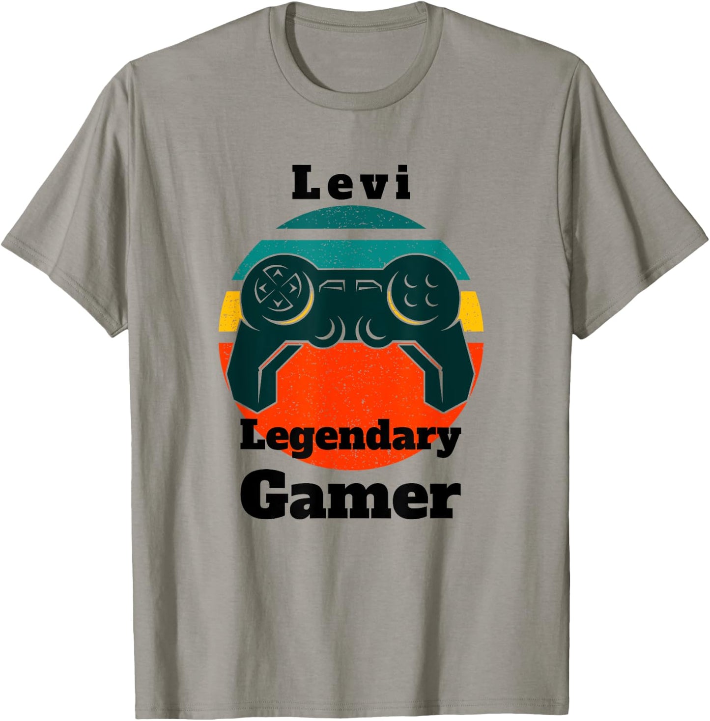 Levi Legendary Gamer Video Game Player Controller Vintage T-Shirt - T-Shirt | Sand