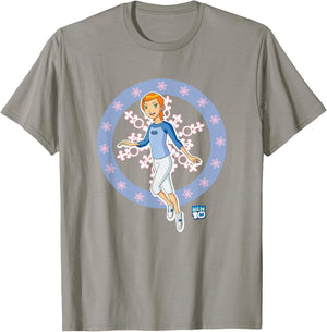Ben 10: Alien Force Kid Gwen Tennyson Snowflakes Logo T-Shirt - T-Shirt | Sand