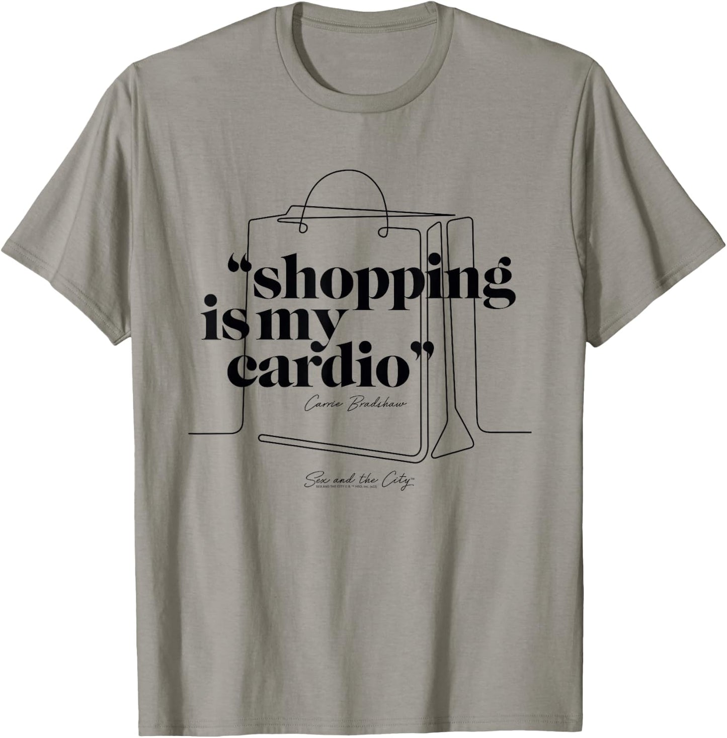 Sex and the City Carrie Bradshaw, Shopping Is My Cardio T-Shirt - T-Shirt | Sand