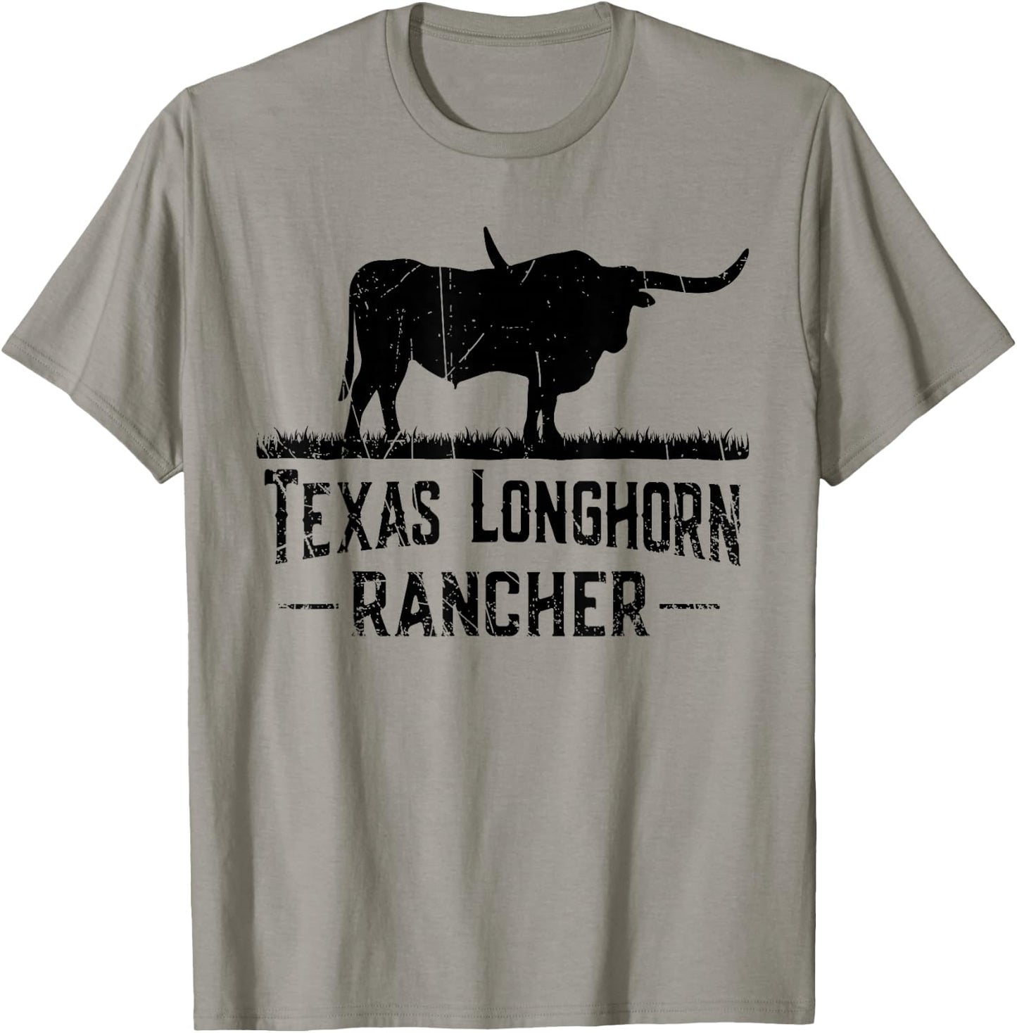 Texas Longhorn Rancher - Longhorn Cow for Cattle Farmer T-Shirt - T-Shirt | Sand