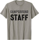 Vintage CAMPGROUND STAFF Summer Camp Host Counselor Team T-Shirt - T-Shirt | Sand