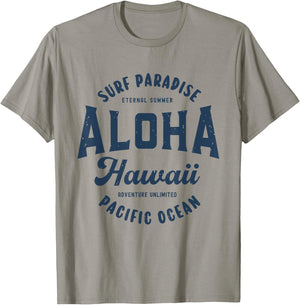 Vintage Aloha Hawaii Retro Preppy Throwback Souvenir T-Shirt - T-Shirt | Sand