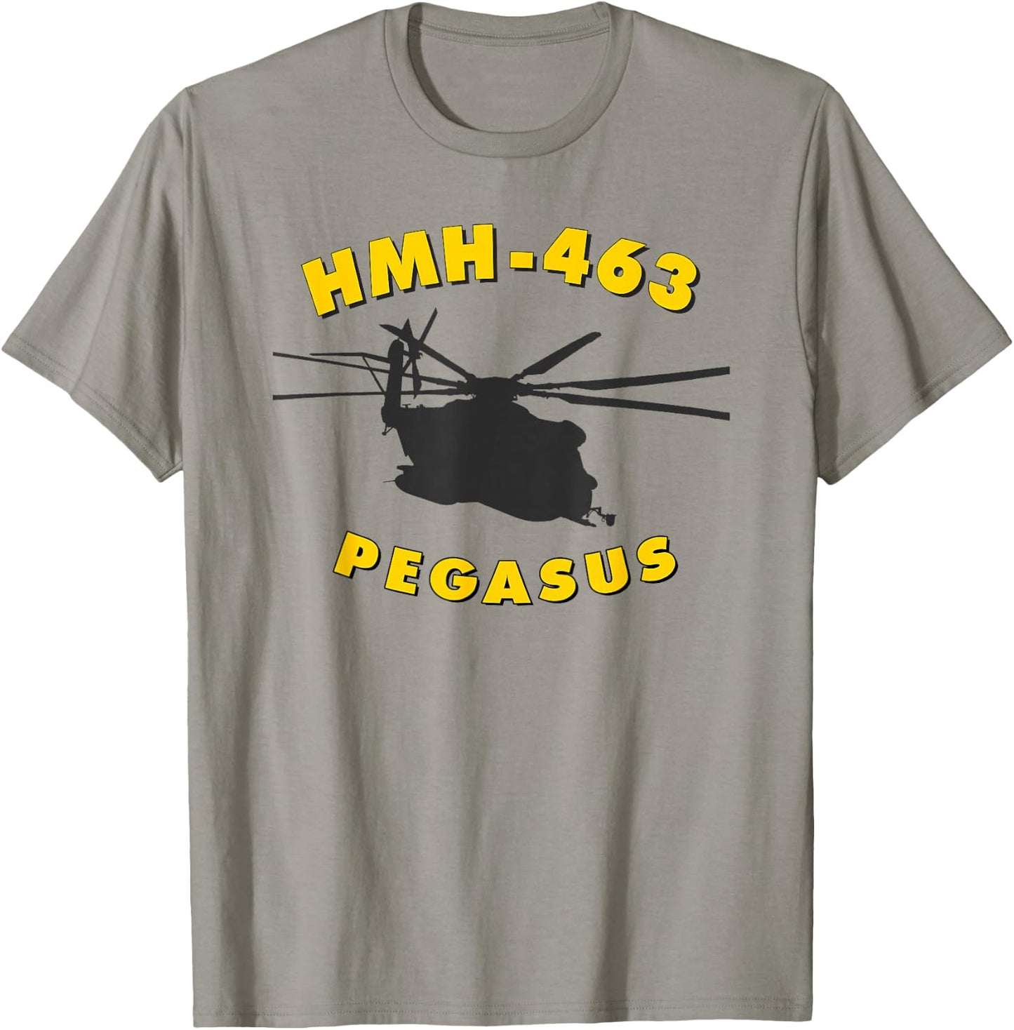 HMH-463 Pegasus CH-53 Super Stallion Helicopter T-Shirt - T-Shirt | Sand