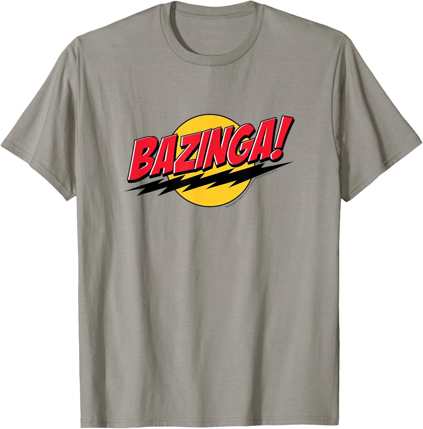 The Big Bang Theory Bazinga! Round Logo TV Show T-Shirt - T-Shirt | Sand