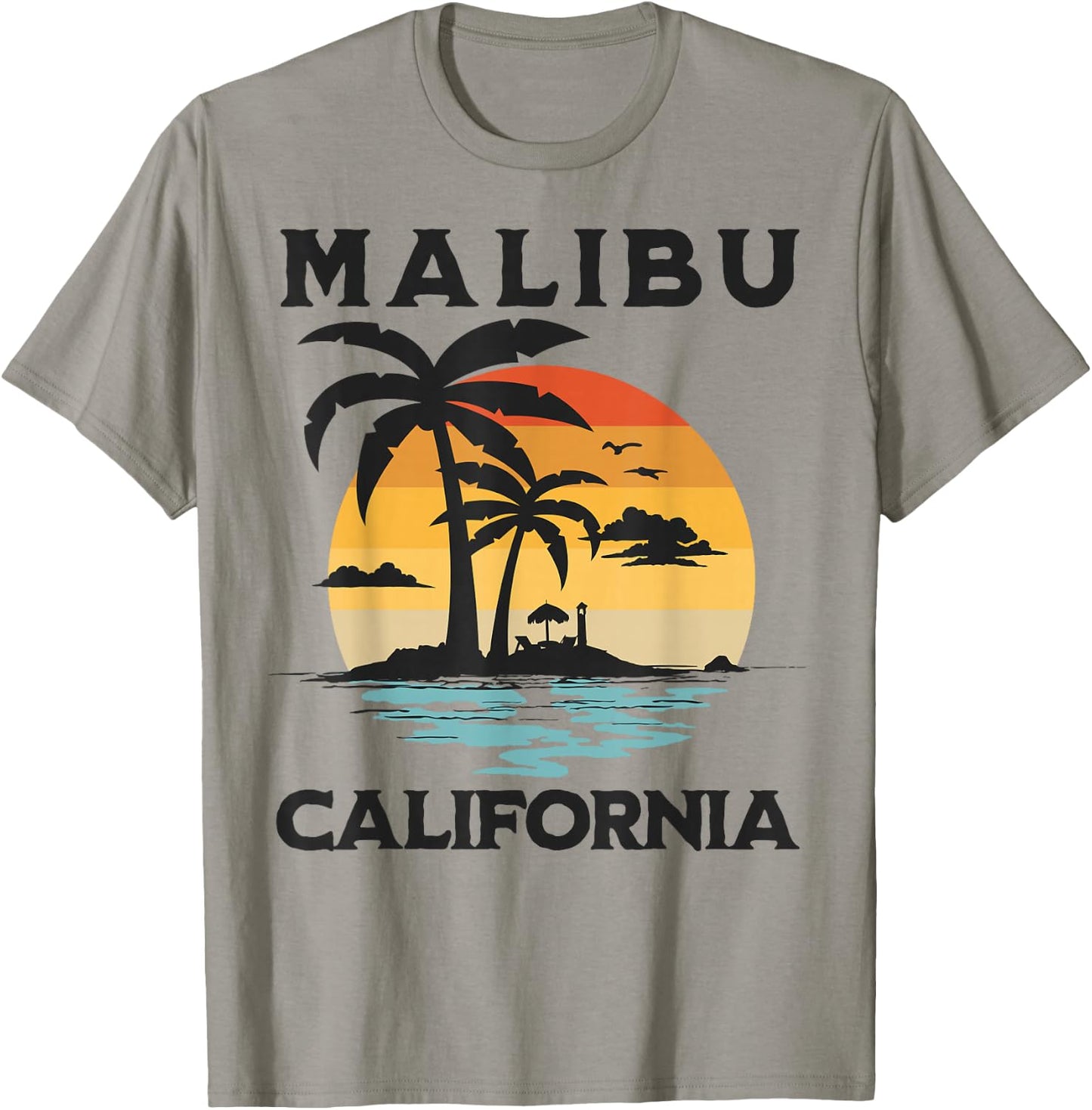 Malibu California Beach Summer Vacation T-Shirt - T-Shirt | Sand