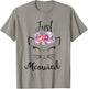Cute Cat Lover Married Couple Just Meowied Newlyweds Women Kids T-Shirt - T-Shirt | Sand