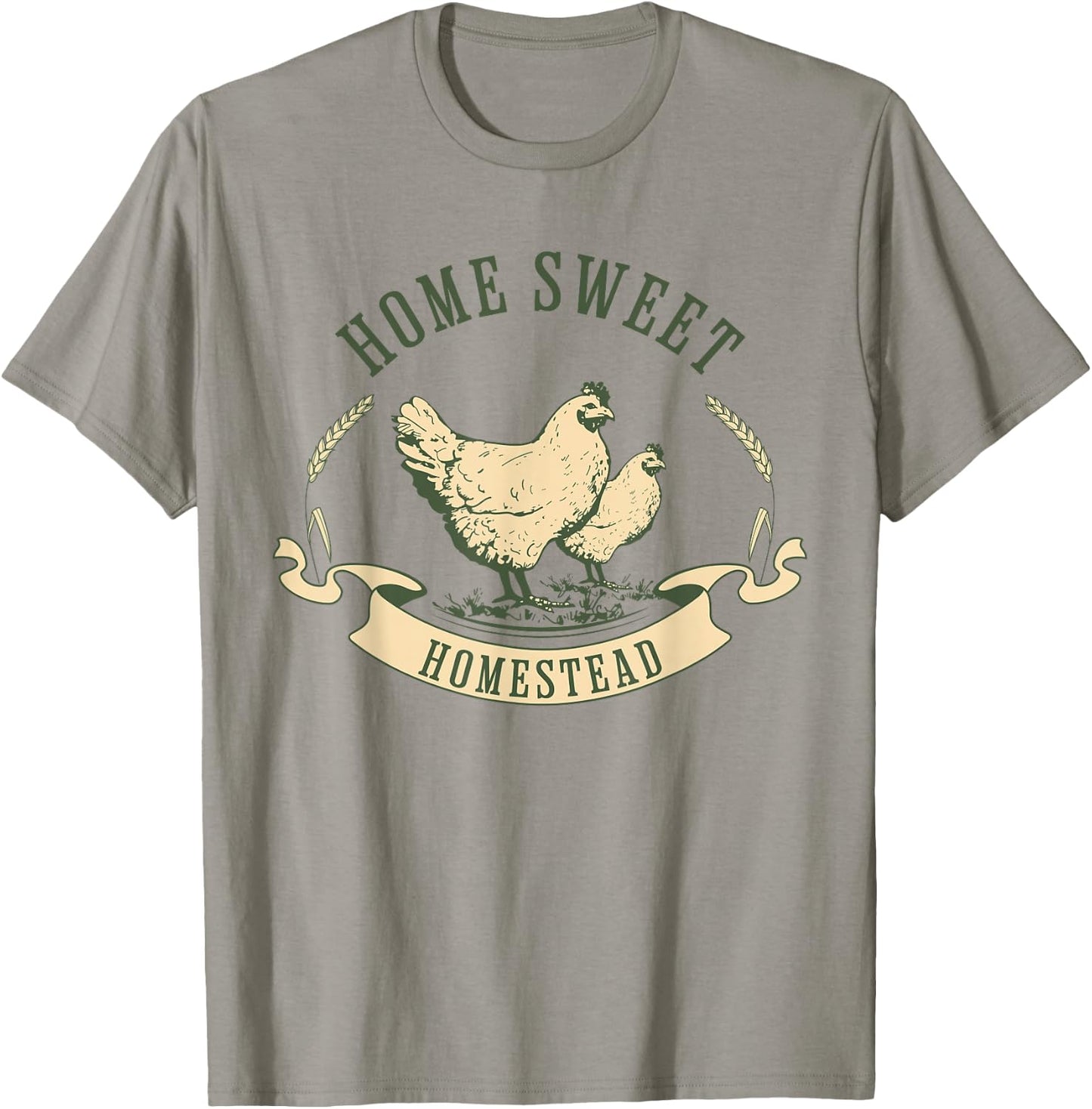 Homesteader farmer shirt, HOME SWEET HOMESTEAD T-Shirt - T-Shirt | Sand