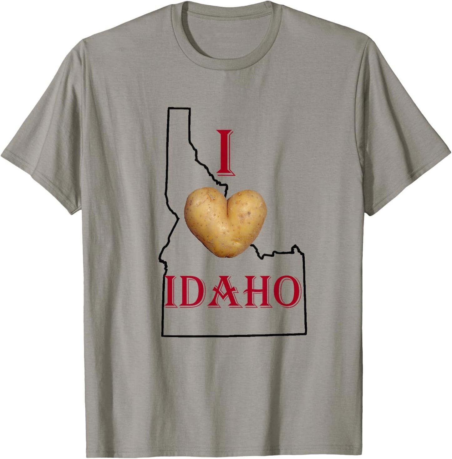 State of Idaho Idahoan Potatoes I Love Idaho Home T-Shirt - T-Shirt | Sand