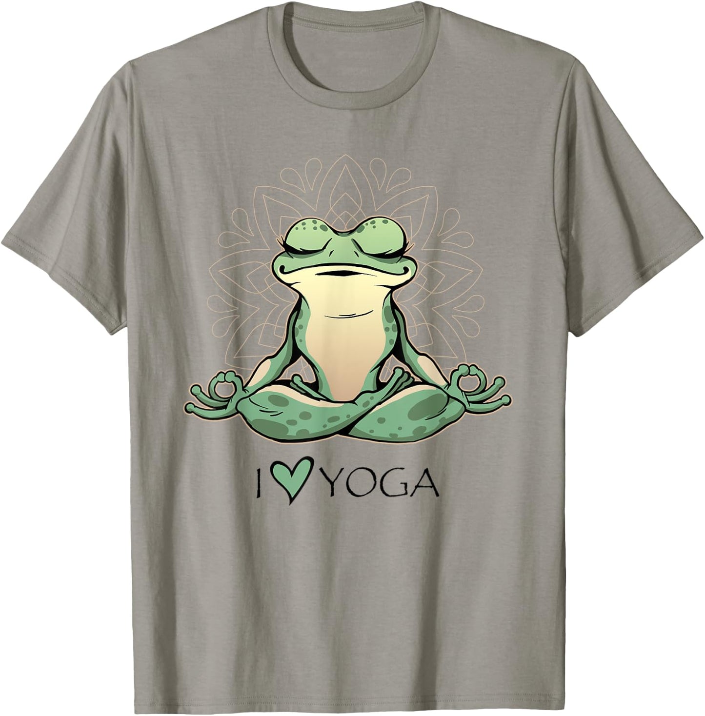 I Love Yoga I Heart Yoga Frog T-Shirt - T-Shirt | Sand