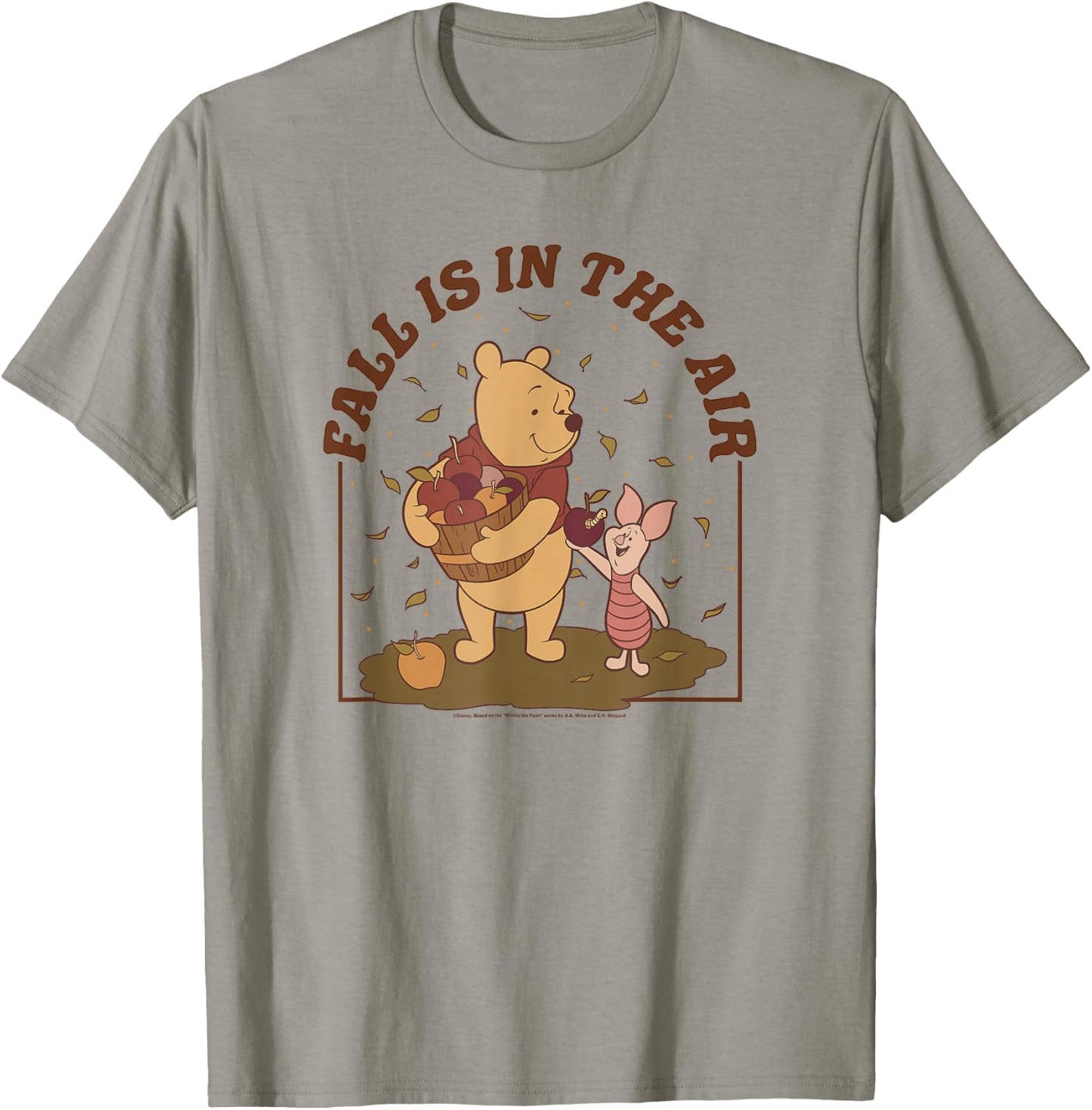 Disney Winnie The Pooh Thanksgiving Fall is in The Air T-Shirt - T-Shirt | Sand