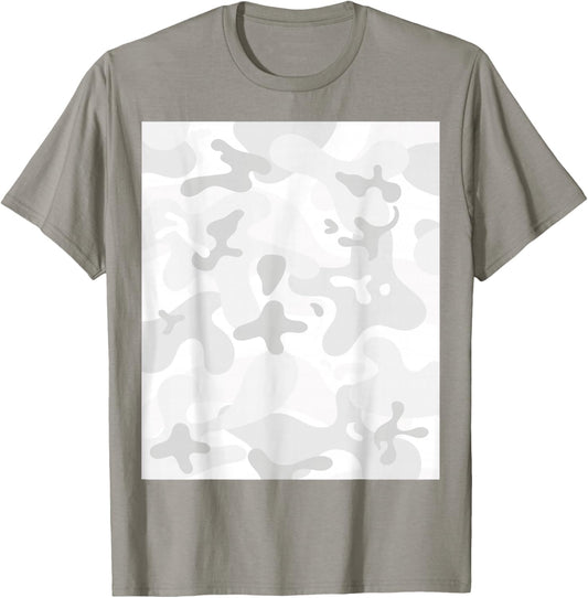 Snow Storm White Camouflage Army Military Camouflage Hunter T-Shirt - T-Shirt | Sand
