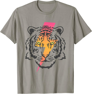 Vintage Tiger Bolt of Lightning Chinese New Year of Tiger T-Shirt - T-Shirt | Sand