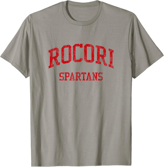 Rocori High School HS Cold Spring MN Vintage Sports T-Shirt - T-Shirt | Sand